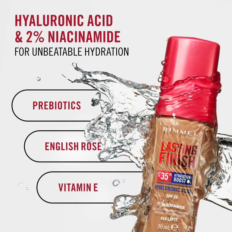 Hydratačný make-up Rimmel Lasting Finish 35H Hydration Boost SPF 20