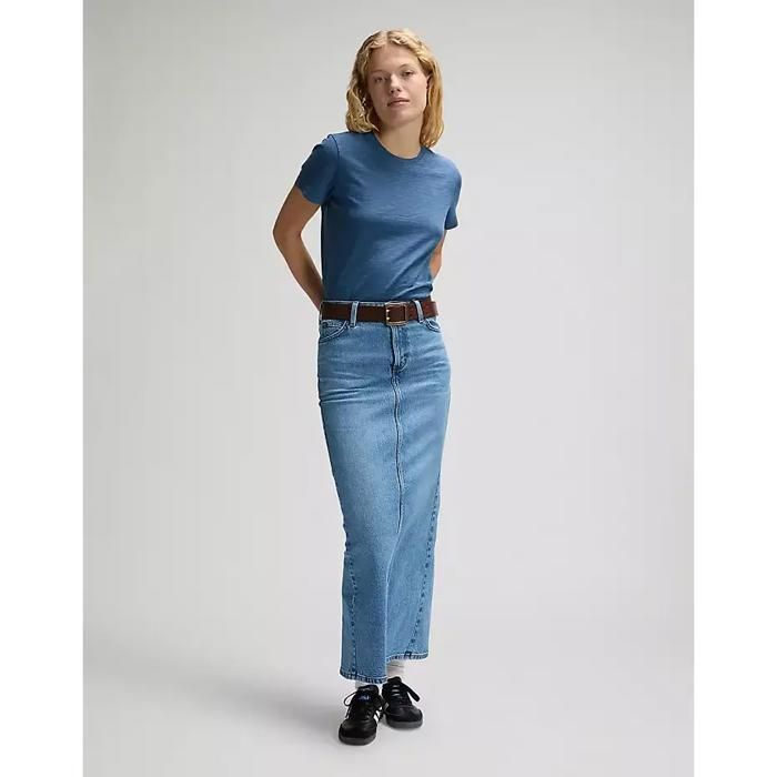 Saia jeans feminina Lee