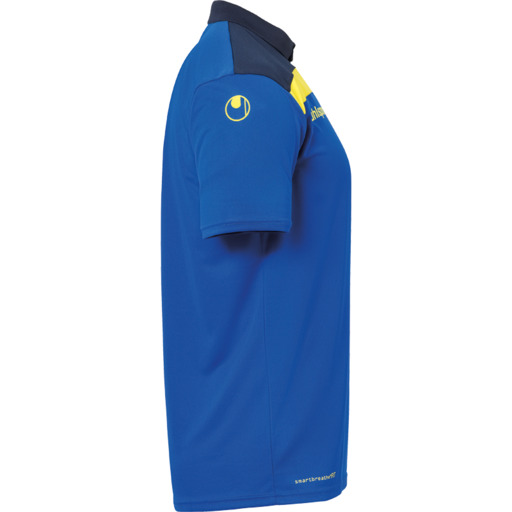 Offense 23 Poloshirt Azurblauw/marineblauw/limoengroen Ama Uhlsport
