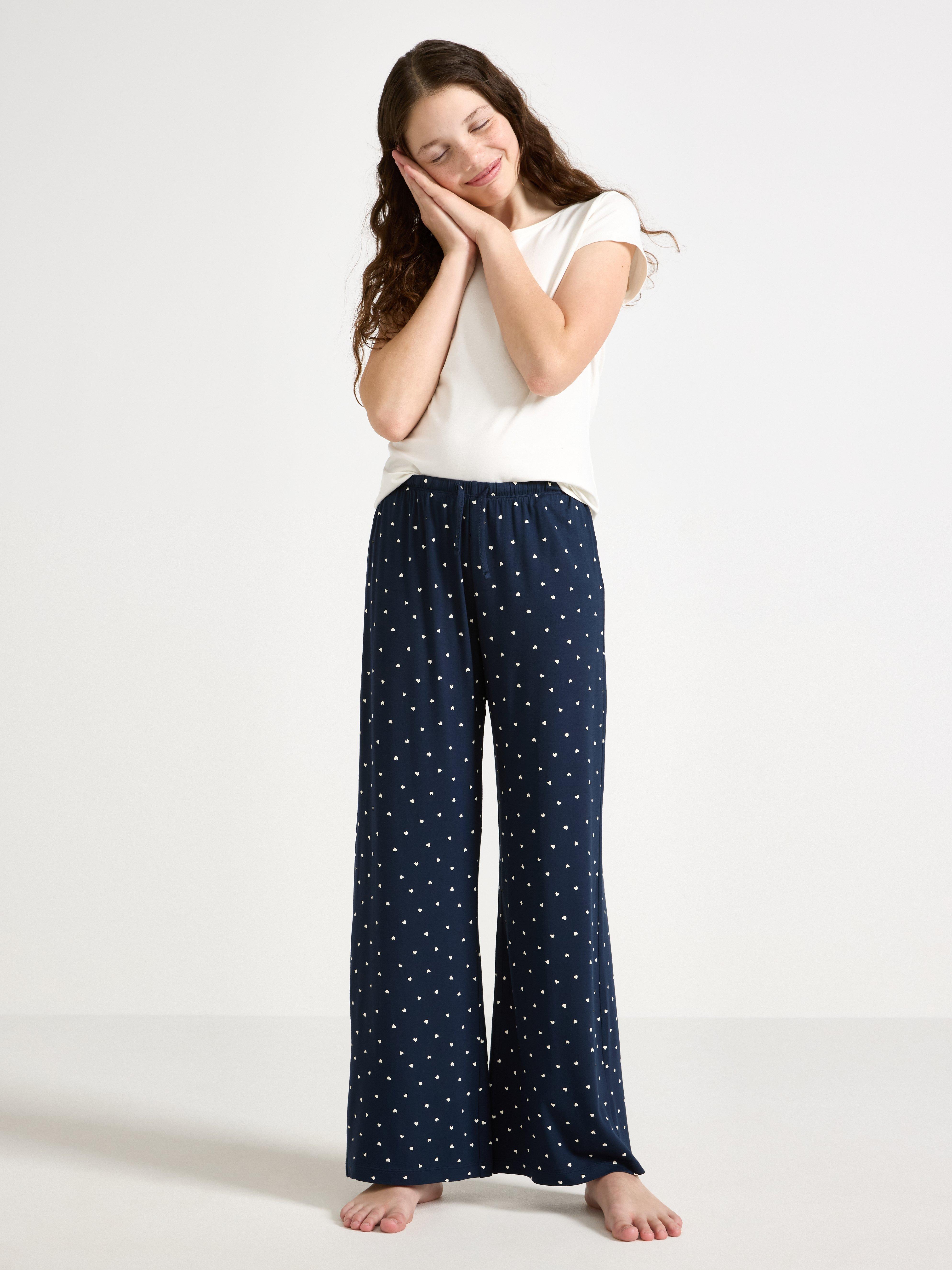 Pantalones de pijama azul marino