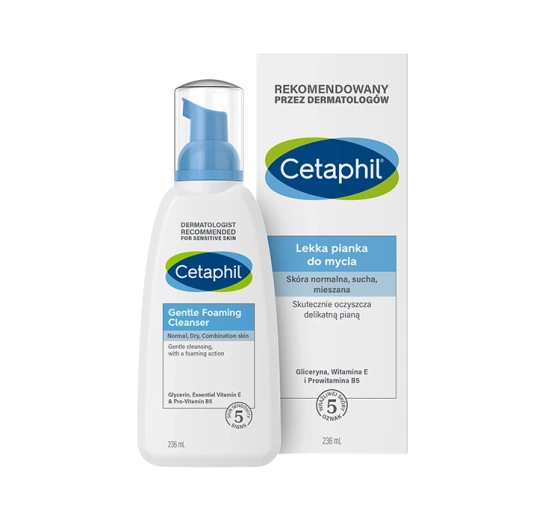 Cetaphil Gentle Foaming Cleanser lekka pianka do mycia twarzy 236 ml