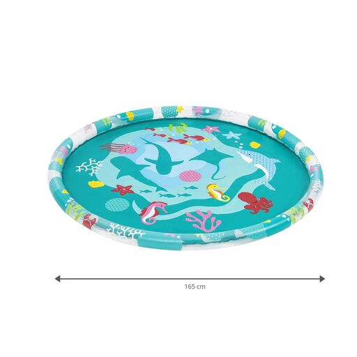 Tapis de piscine Bestway Water Jet 165 cm, imprimé bleu marine