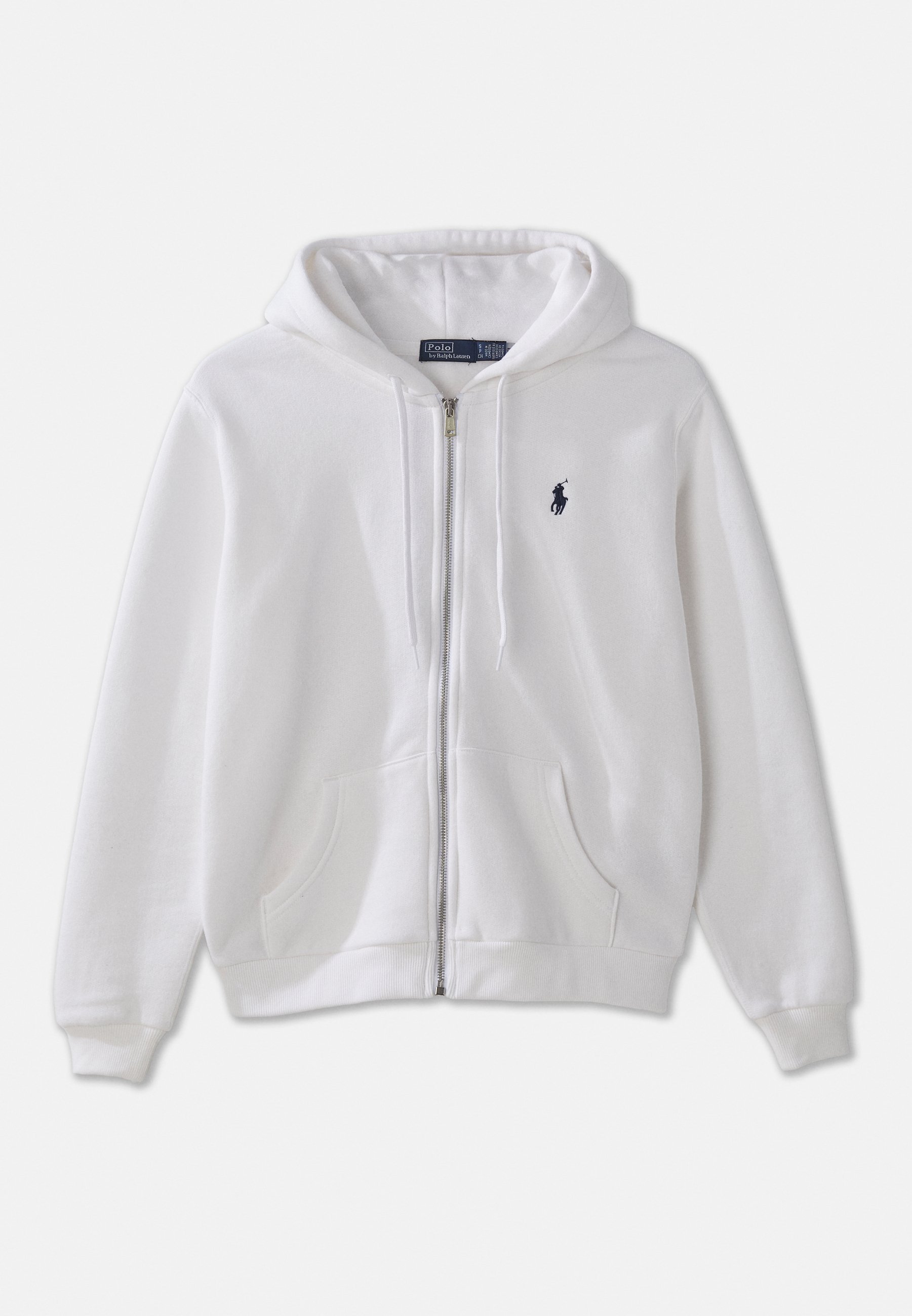 Felpa con cappuccio e zip intera Polo Ralph Lauren - bianca