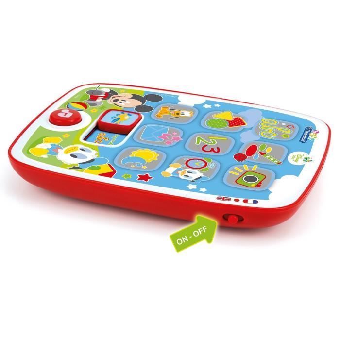 CLEMENTONI Disney Baby - Mi primera tableta de Mickey - Juguete de aprendizaje temprano