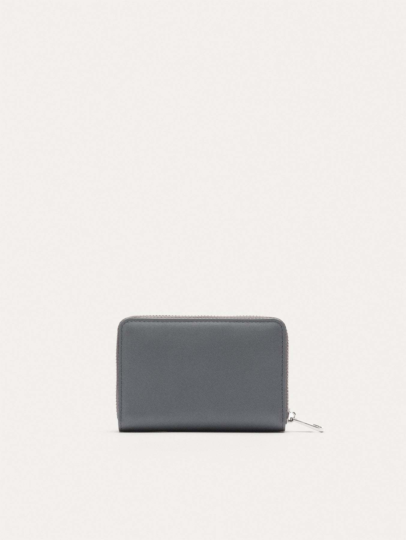 CARTERA PIEL GRIS