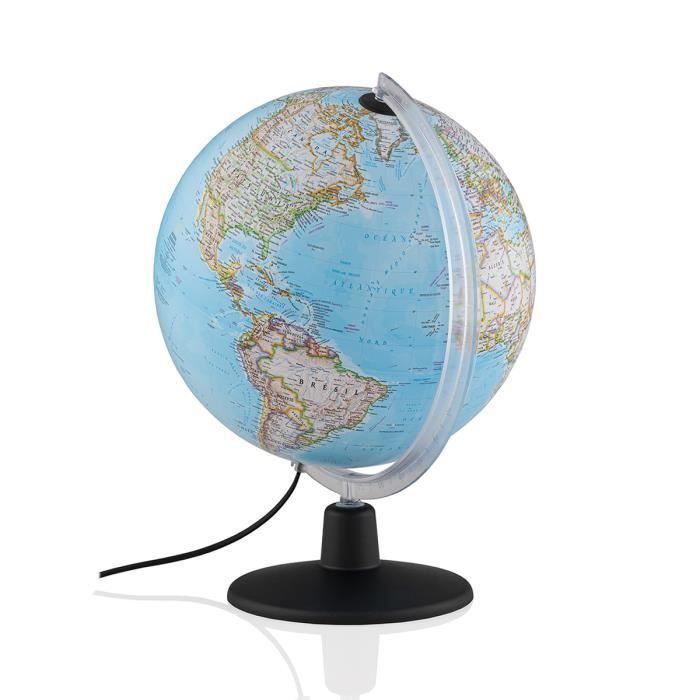 NATGEO Globo terrestre classico - TECNODIDATTICA - Luminoso - Cartografia NATIONAL GEOGRAPHIC