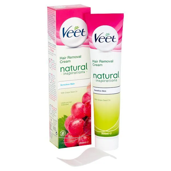 Crema depilatoria Veet Natural per pelli sensibili 200 ml