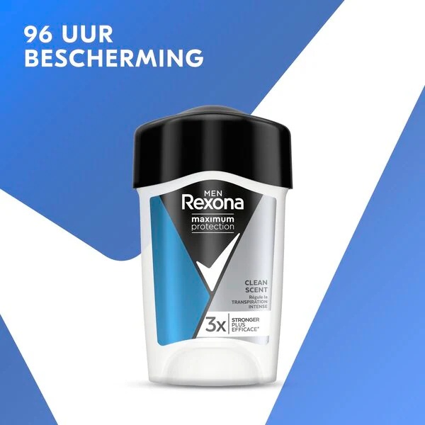 Rexona Men Maximum Protection Clean Scent antiperspirant krema u stiku 45 ml