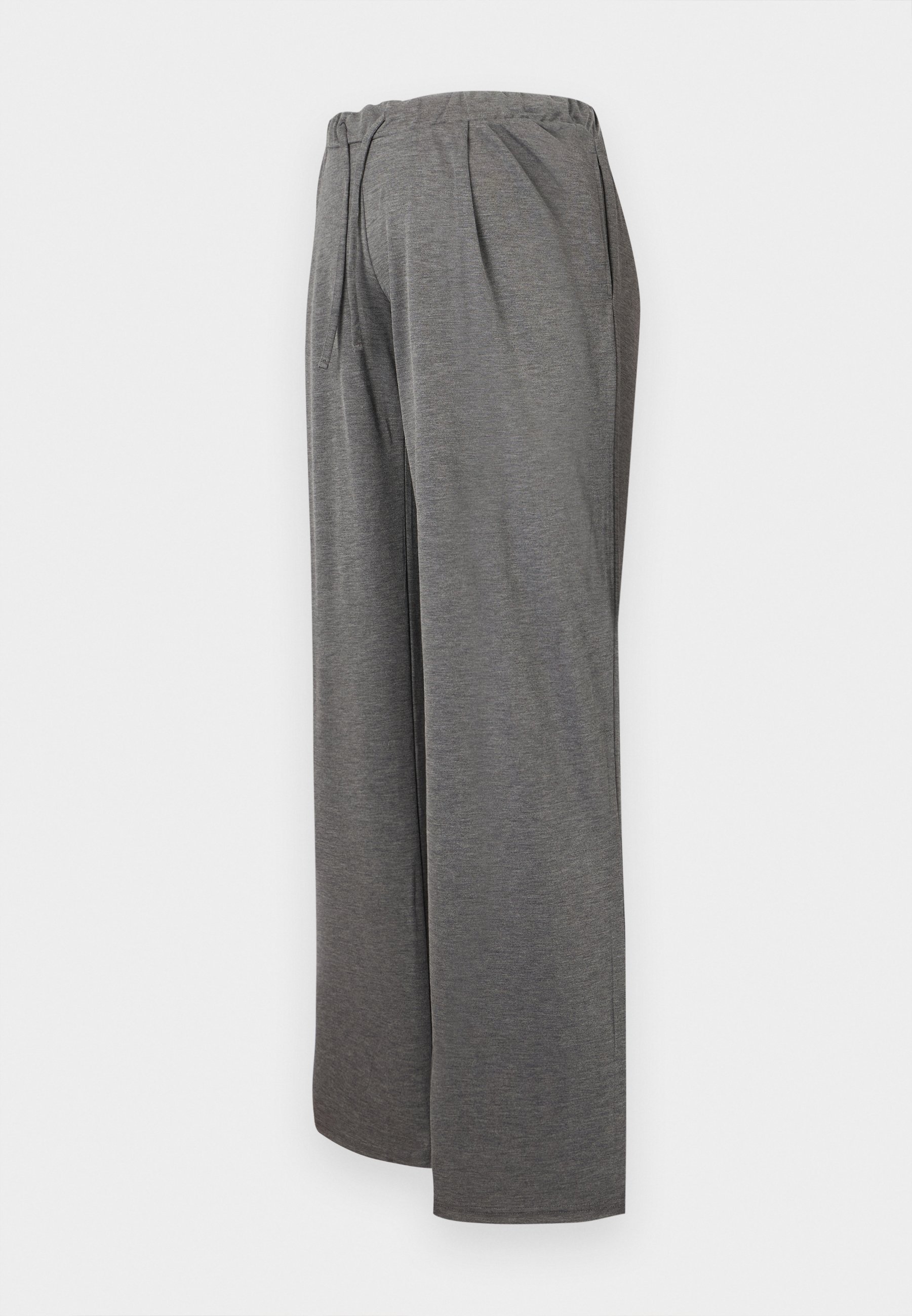 MAMALICIOUS MLCHRISSY PANTALONI CON STRAPPI LARGHI - Pantaloni da tuta - grigio melange medio