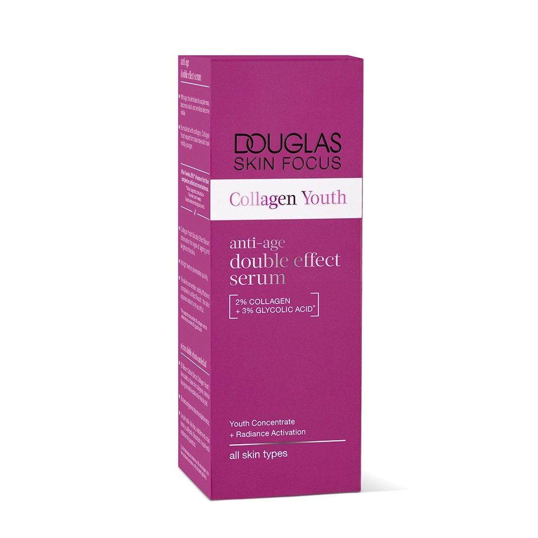 Douglas Collection Serum proti staranju Skin Focus Collagen Youth Anti-Age Serum z dvojnim učinkom – 50 ml
