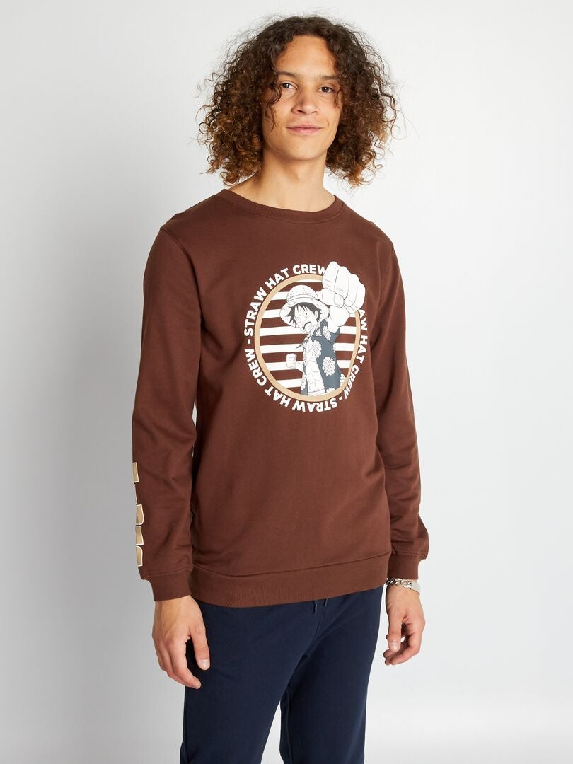 Sudadera de felpa de una pieza - Marrón