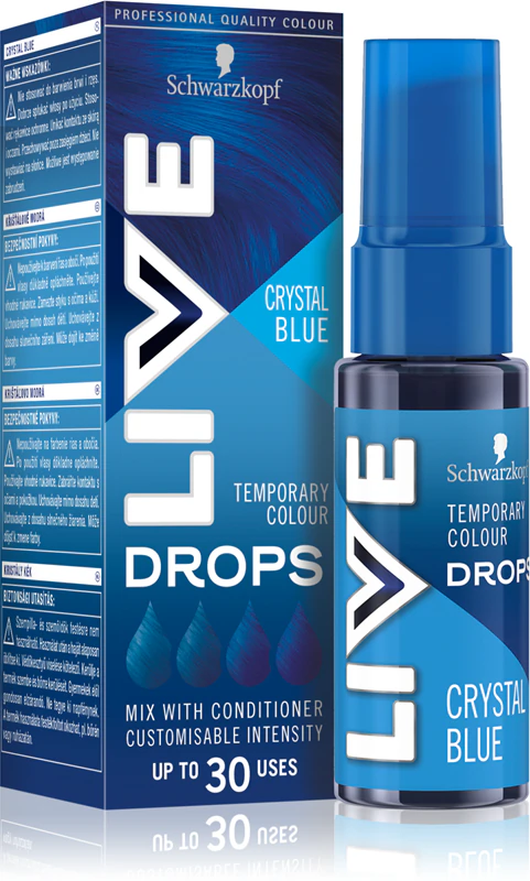 Schwarzkopf LIVE Drops - tintura de cabelo lavável