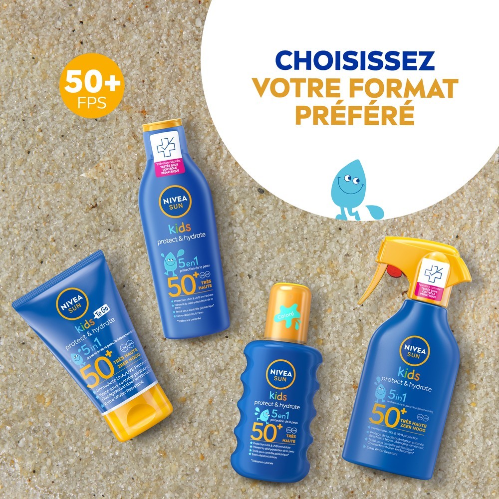 NIVEA Protection solaire Enfants Spray coloré