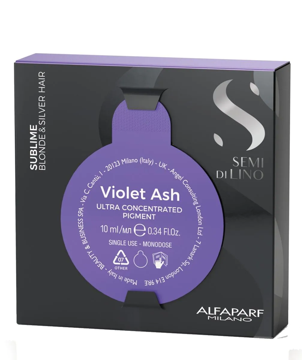 Alfaparf Milano Semi di Lino Blonde & Brunette Pigment Violet Ash do włosów blond i siwych