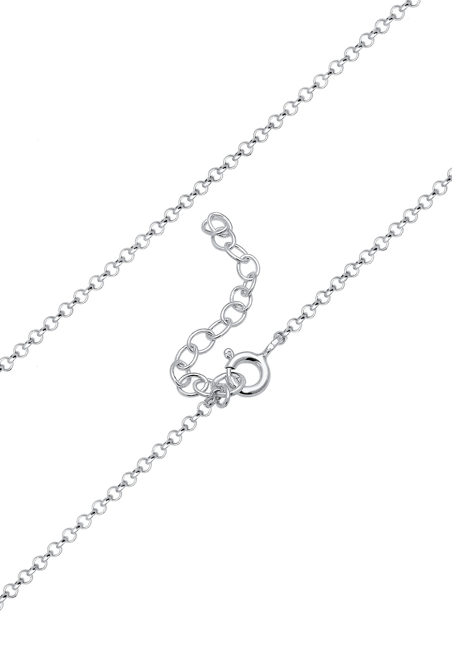 Elli Femmes Choker Chaîne en Y Plaquette Géo Argent Sterling 925