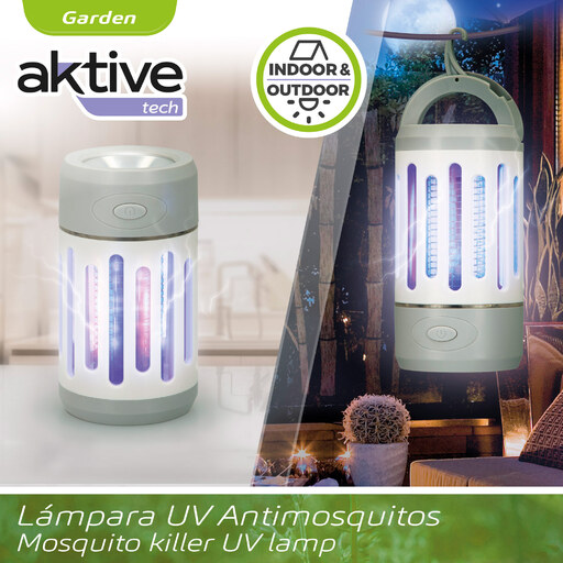 Lampe anti-moustiques UV Aktive avec lampe torche LED