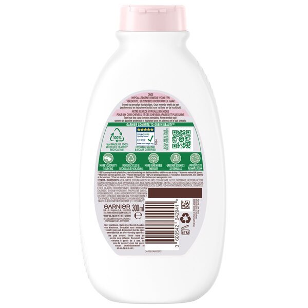 Garnier Ultra Doux - Šampon - Ovsena mehkoba - Krhki lasje in občutljivo lasišče 300 ml