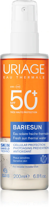 Uriage Bariésun Água Solar Fresca FPS 50+ spray de proteção solar FPS 50+