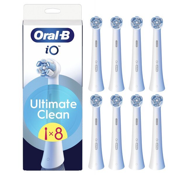 Oral-B iO Ultimate Clean Opzetborstels<br>wit, 8 stuks