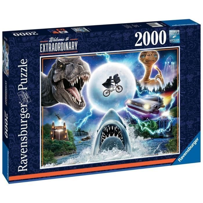 Rompecabezas de 2000 piezas: Películas de culto de Universal - Ravensburger - Cine - Adulto - Multicolor