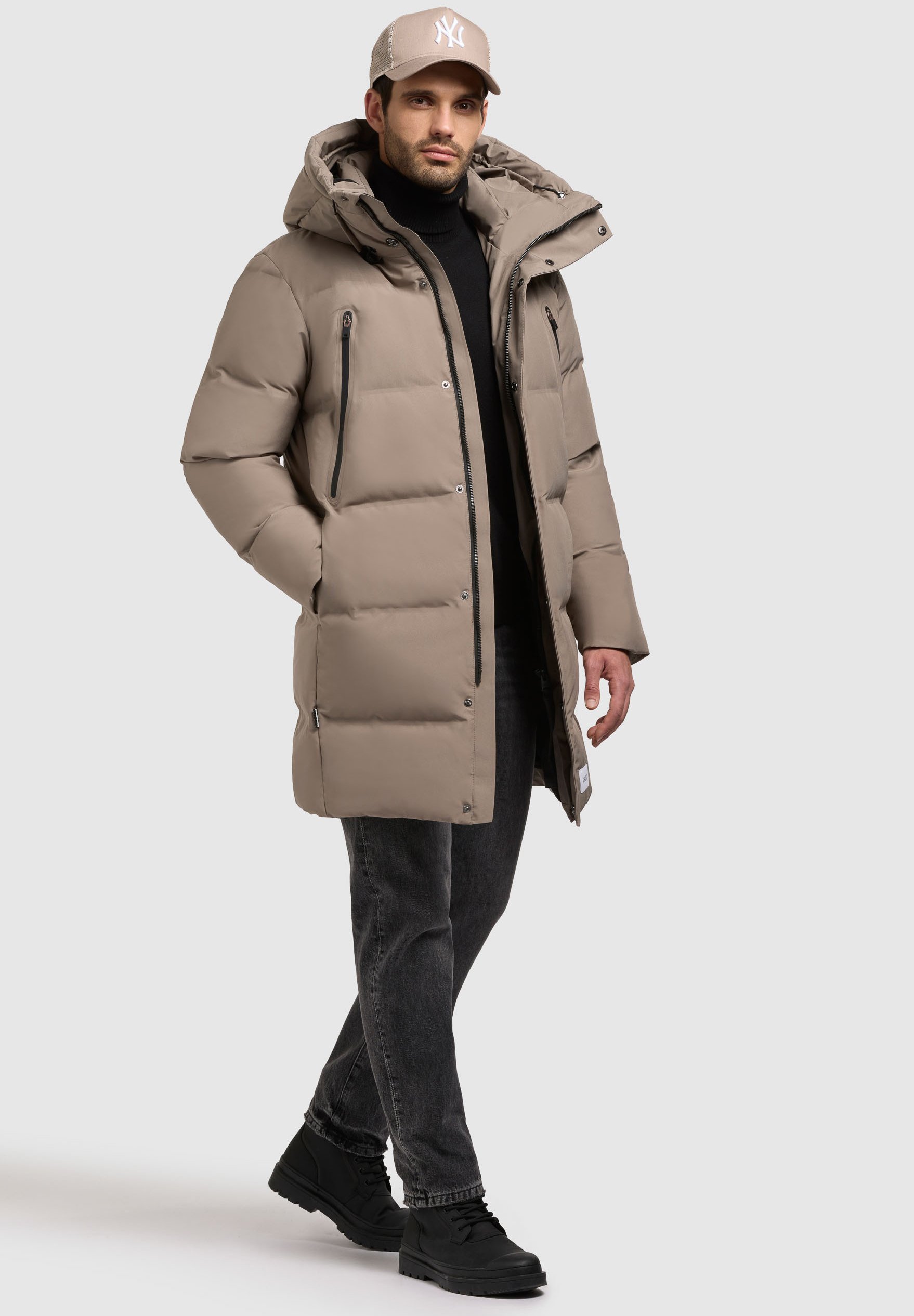 khujo MORSE - Winterjas - graubeige