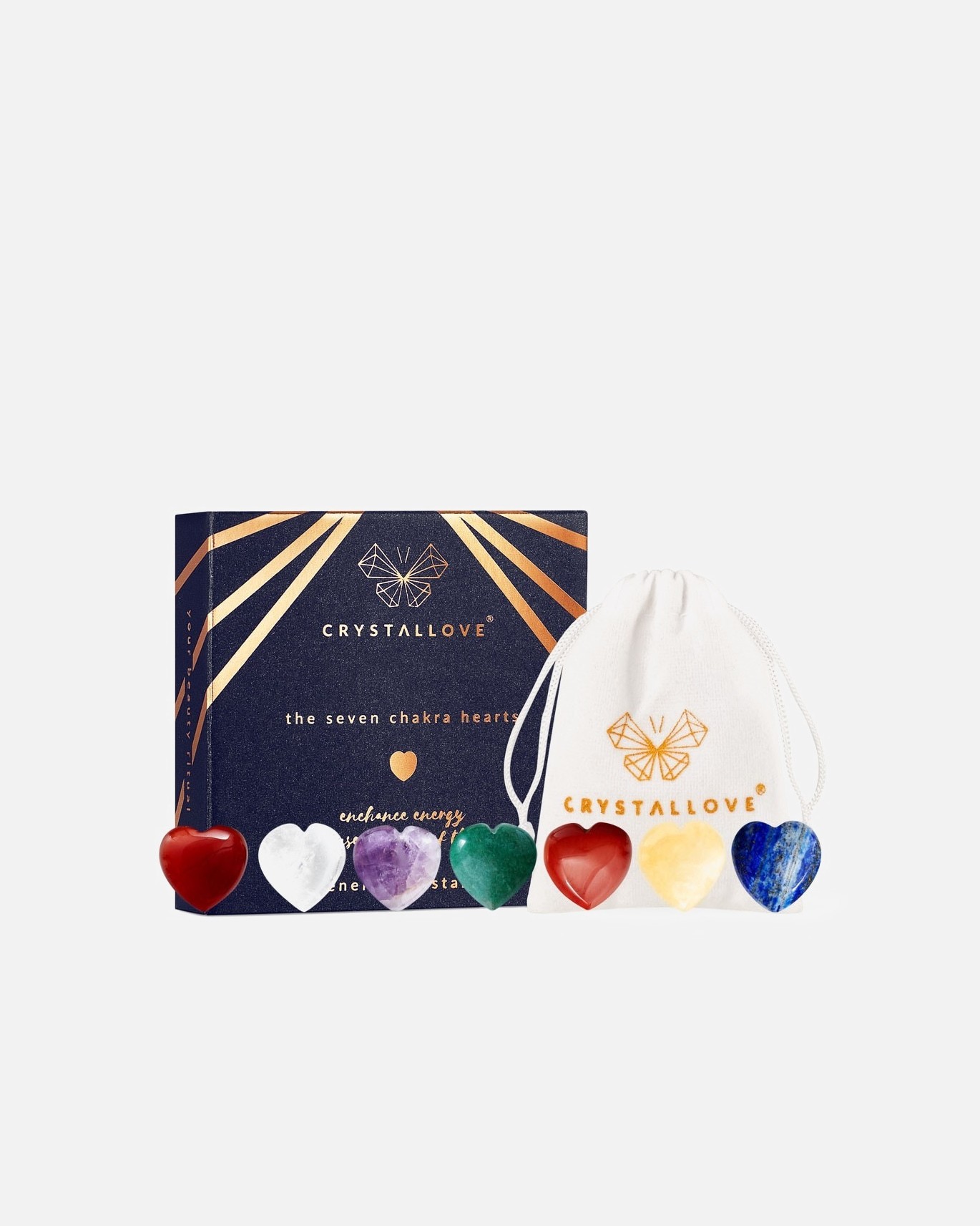 Crystallove masažer za lice s energetskim kamenom čakri - 1 komad