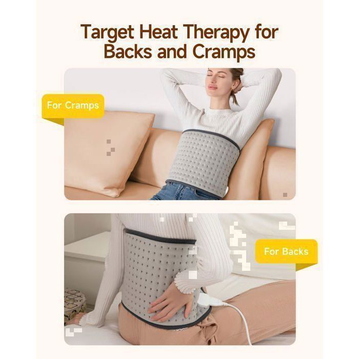 Couverture chauffante, ALLJOY – Contrôle de température, arrêt automatique, taille réglable – Cadeau pour les parents