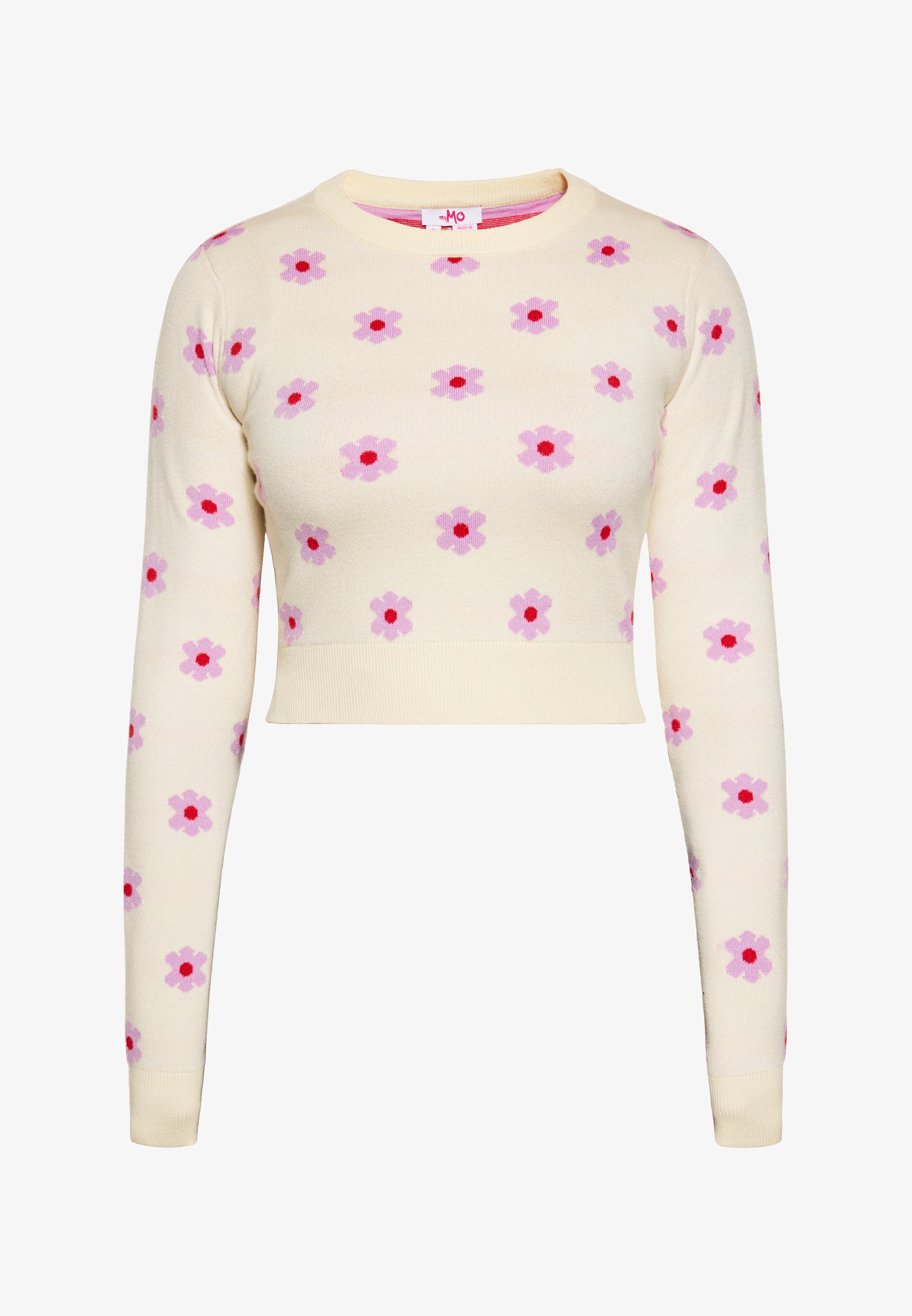myMo Jumper - crème paars rood