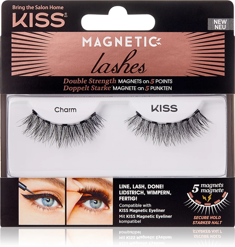Cílios postiços magnéticos KISS com tira magnética