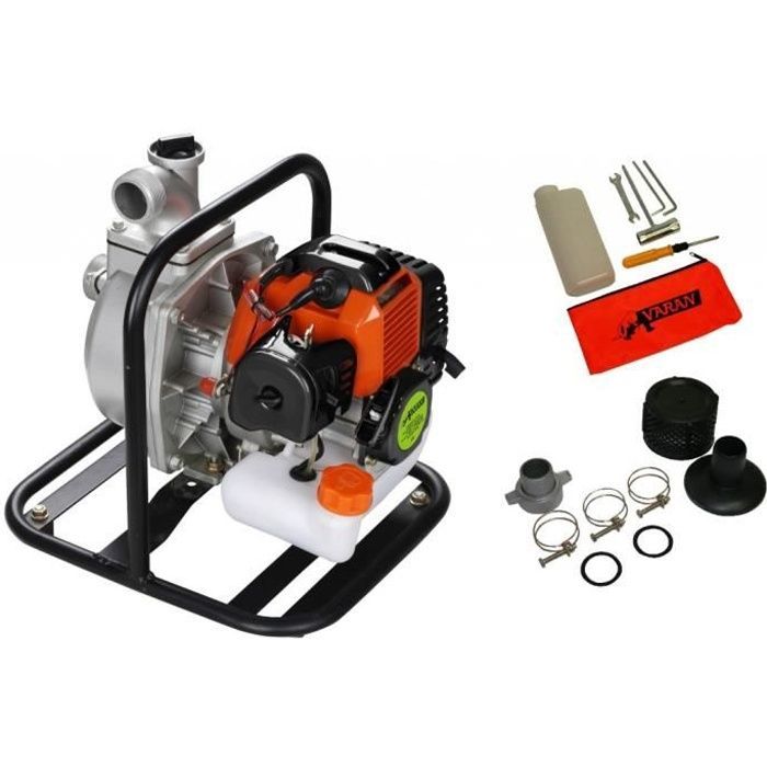 Motopompe - VARAN - 52cc - 15000 l/h - Démarrage électronique - 8m d'aspiration
