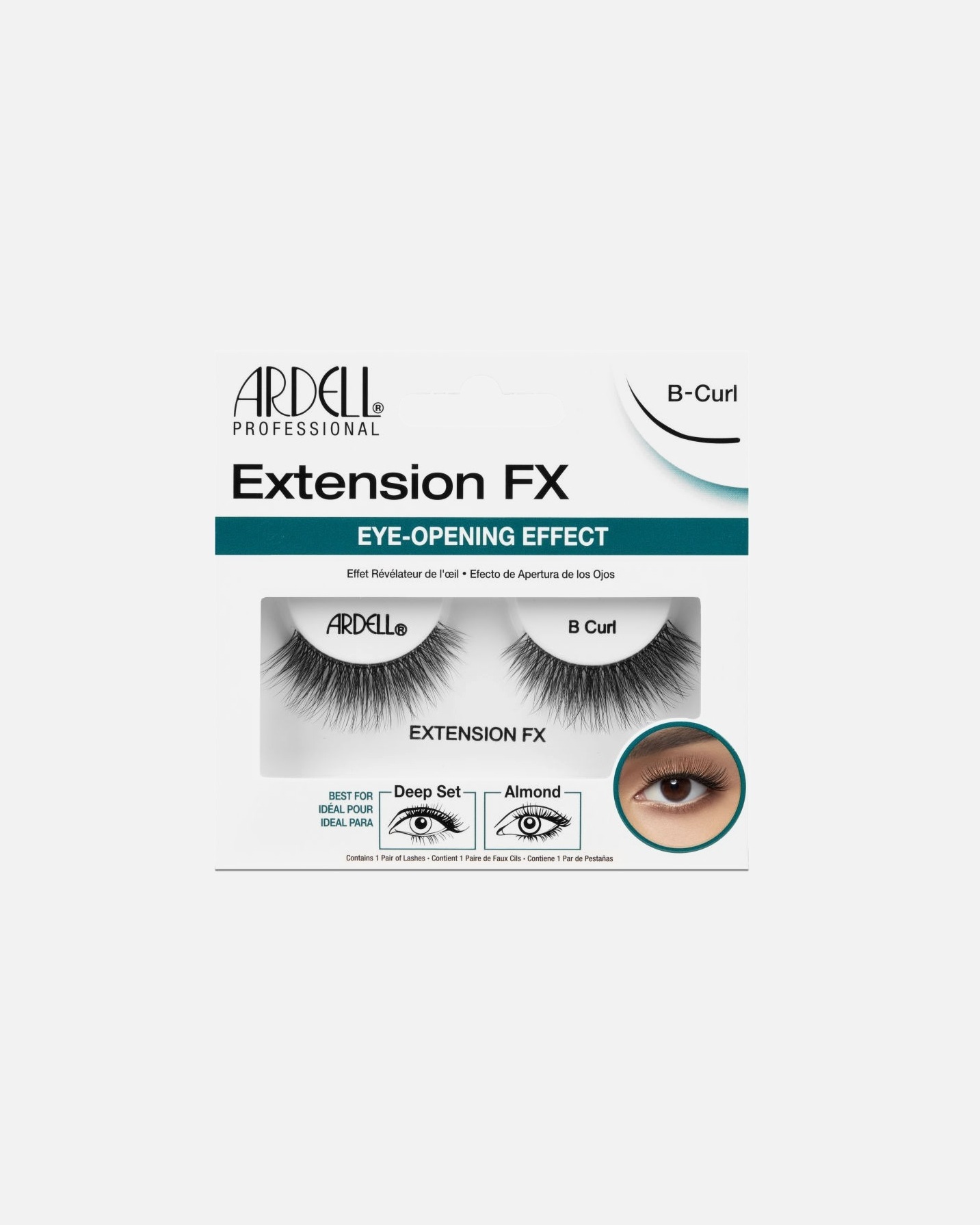 Ardell trepavice s efektom otvaranja očiju, B-curl – 1 par