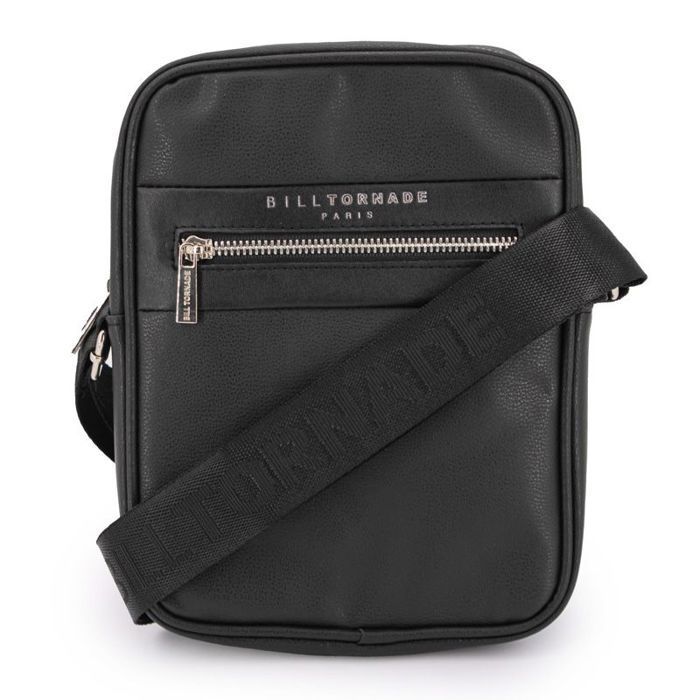 Bolso de hombro negro brillante para hombre BILL TORNADE
