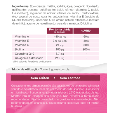 Colagénius-karkit säteilevälle iholle ja hiuksille, 60 kpl.