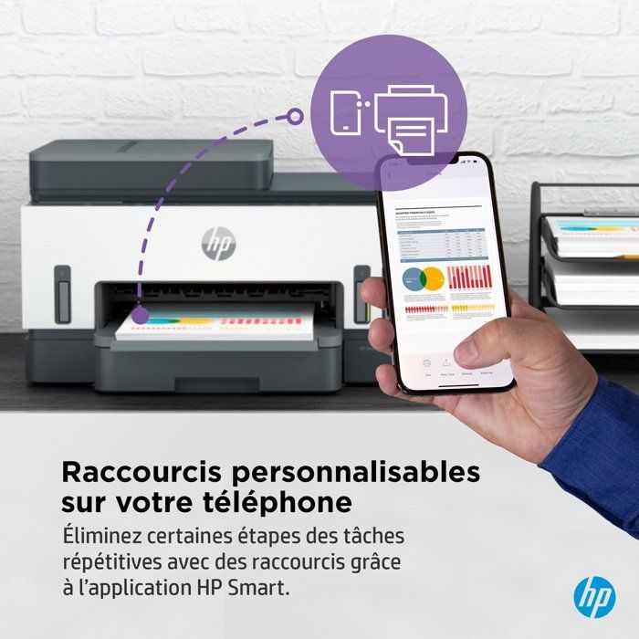 Imprimante Tout-en-un HP Smart Tank 7305 - Jet d'encre thermique - Couleur - A réservoir d'encre