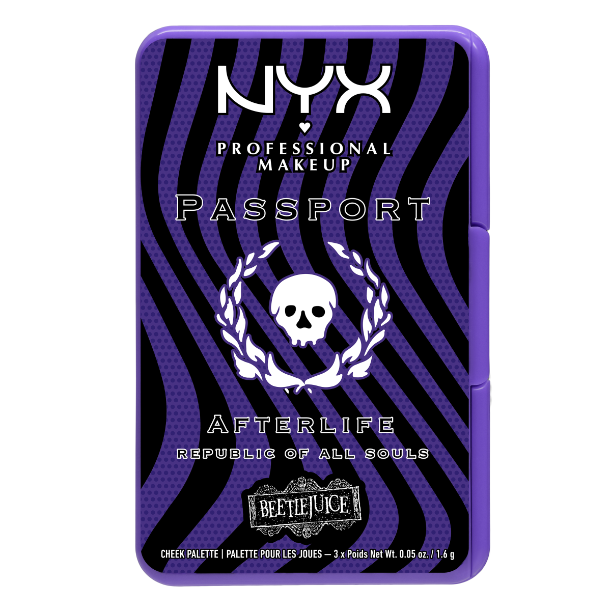 Paleta de coloretes Beetlejuice Afterlife de NYX Professional Makeup