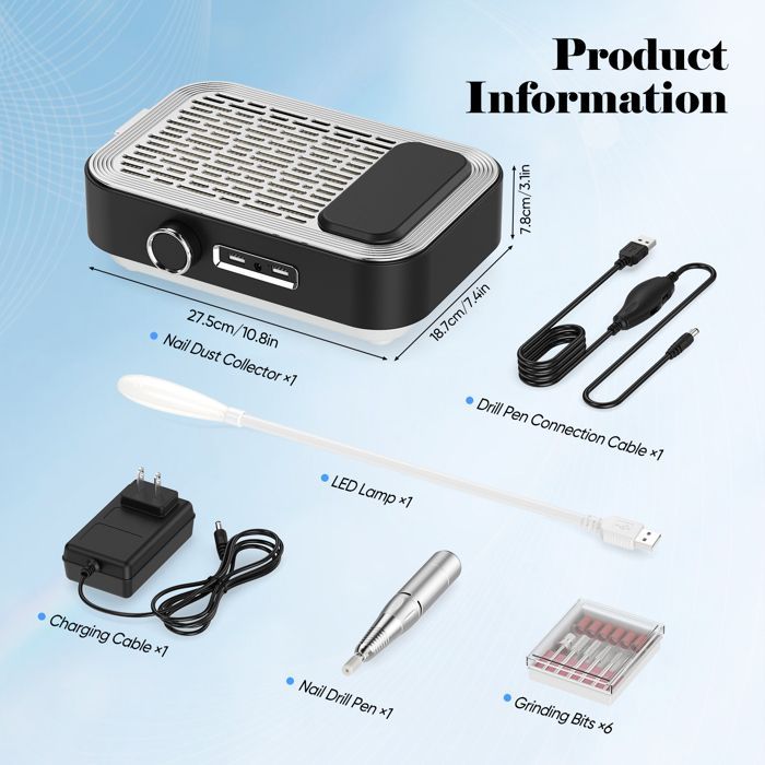 Tagliaunghie - Lima elettrica per unghie per manicure e pedicure