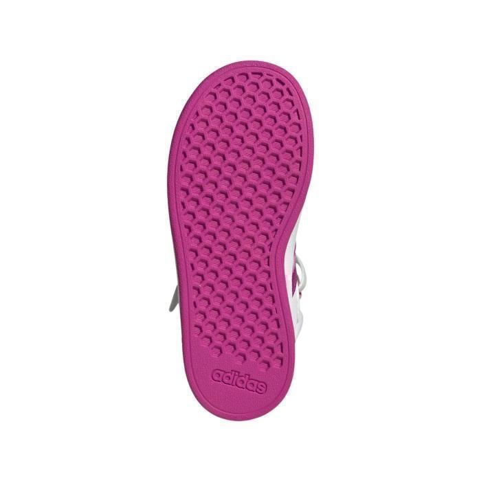 Scarpe Adidas Grand Court Mid K da ragazzo, bianche JR0806