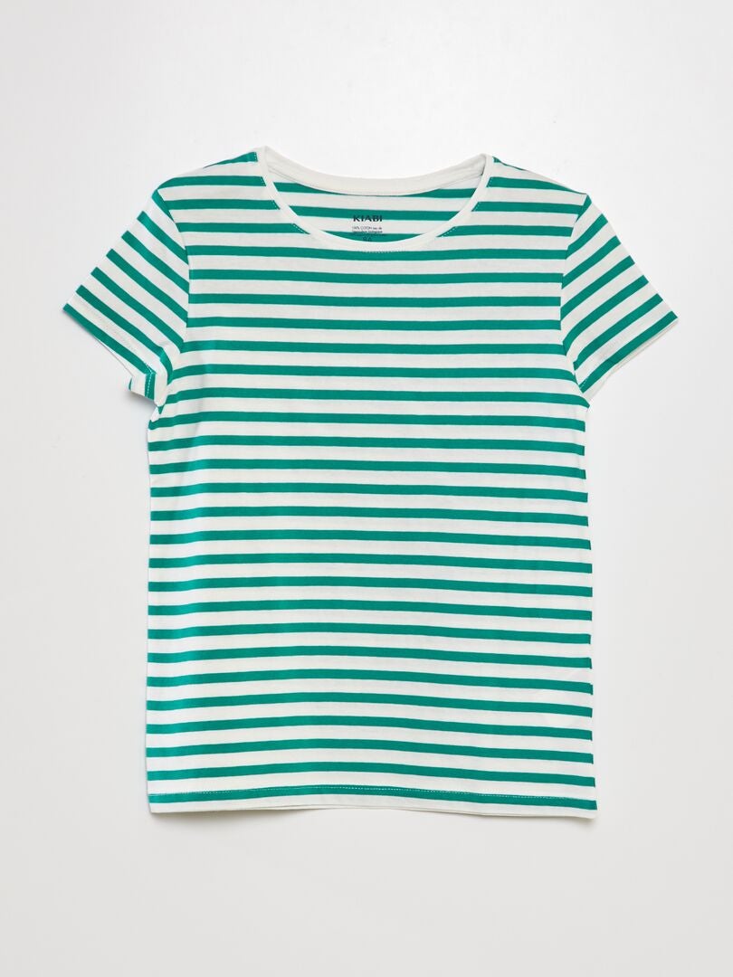 Camiseta con estampado marinero - VERDE