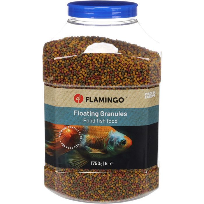 Nourriture pour poissons d'étang Flamingo, Granulés 5 L (1,75 kg) - Flamingo