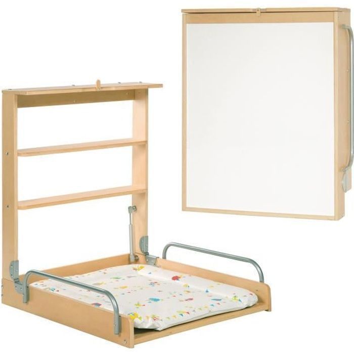 ROBA Table à langer Murale Pliable + Matelas à langer 