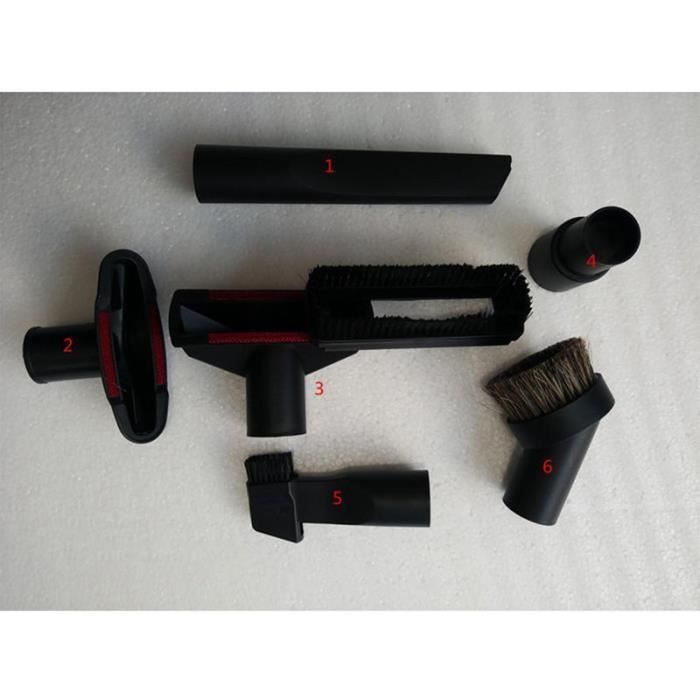 Universal Vacuum Cleaner Accessories Cleaning Kit Brush Nozzle Crevice Tool for 32mm and 35mm Hoses 6pcs