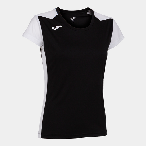 T-shirt à manches courtes Joma Record II Noir et blanc