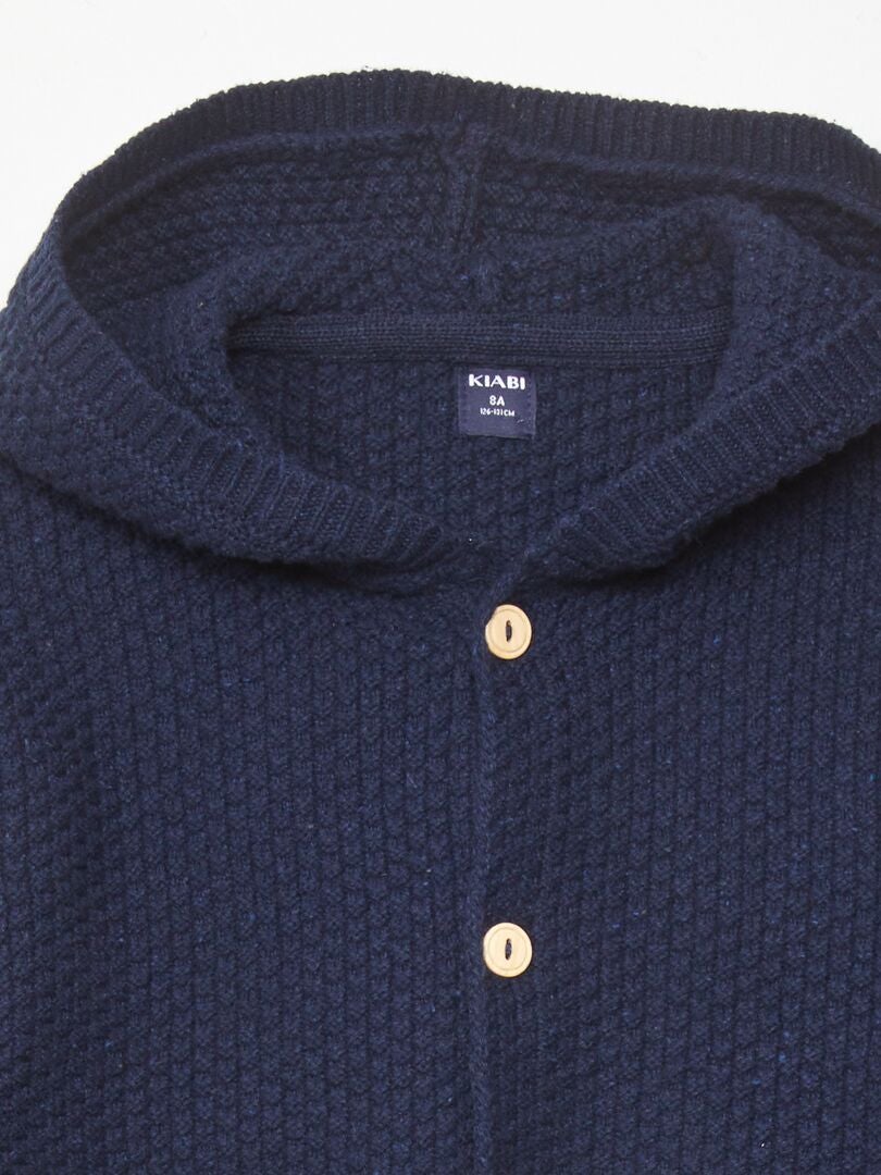 Vest met capuchon - ZWART