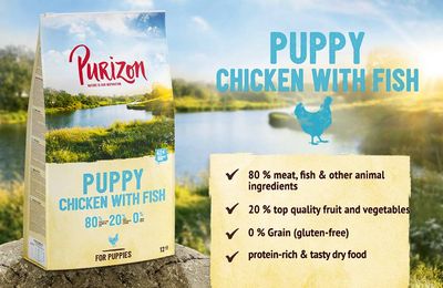 Purizon Puppy csirke hallal – gabonamentes
