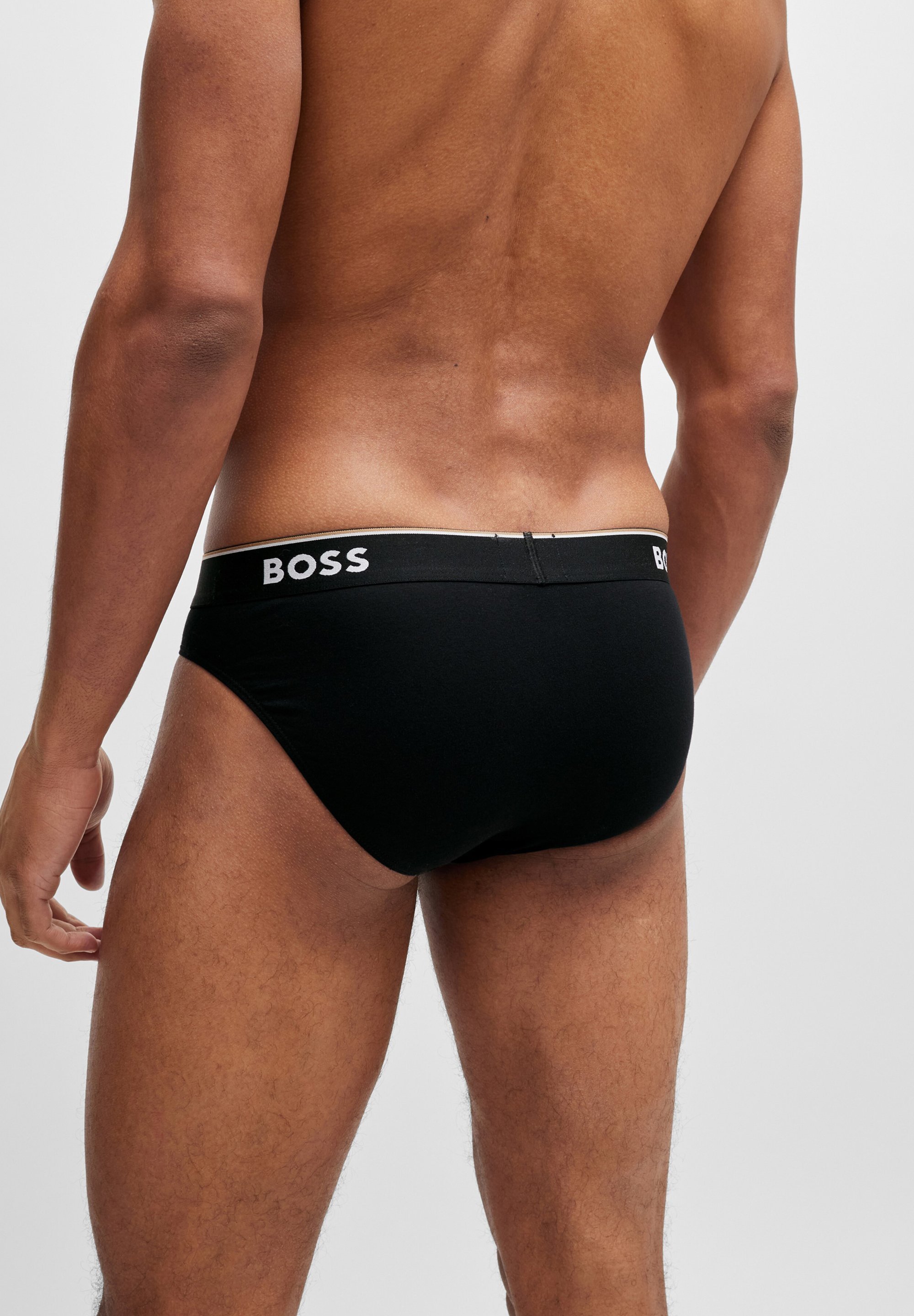 BOSS BRIEF POWER 3-PACK - Slips - zwart