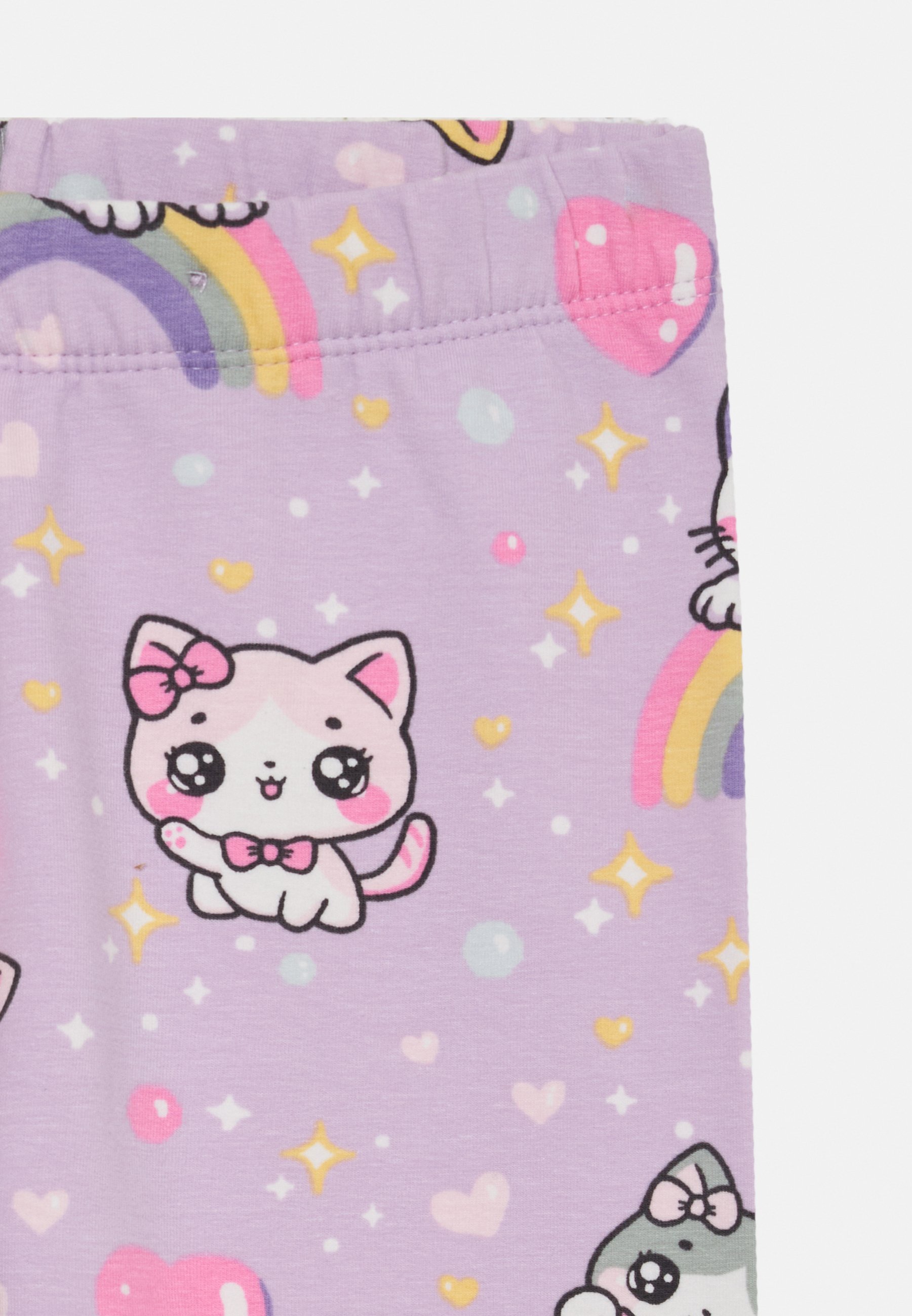 Lindex LEGGINGS KATTEN EN REGENBOGEN - Leggings - licht lila