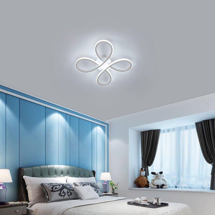Dorlink Moderne 28W LED-Deckenleuchte – Wohn-/Schlafzimmerbeleuchtung – 6000K Weißlicht – Einfache Installation