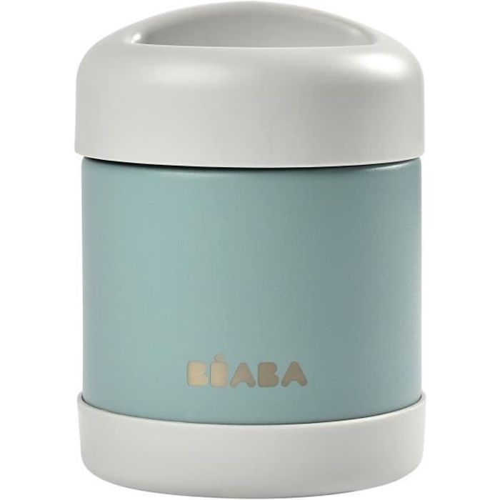 Contenedor de almacenamiento de alimentos de acero inoxidable con aislamiento térmico de 300 ml - BEABA - Unisex - 4 meses - Gris