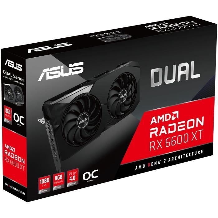 Scheda grafica - ASUS - Dual -RX6600XT-O8G AMD Radeon RX 6600 XT 8 GB GDDR6