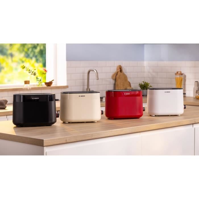 Tostapane - BOSCH - TAT2M121 MyMoment - Bianco - 2 fette - centratura automatica del pane - funzioni di scongelamento e riscaldamento